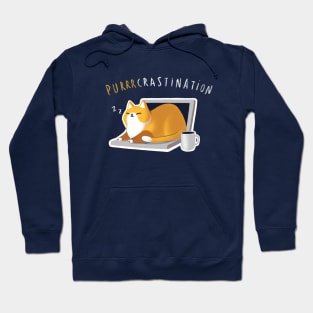 Purrcrastination - Fluffy Soft Cat - Kitty Procrastination Hoodie